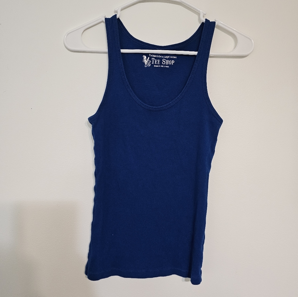 Y2K Victoria's Secret Blue Tank Top #VS #VictoriasSecret #BlueTankTop #Y2K